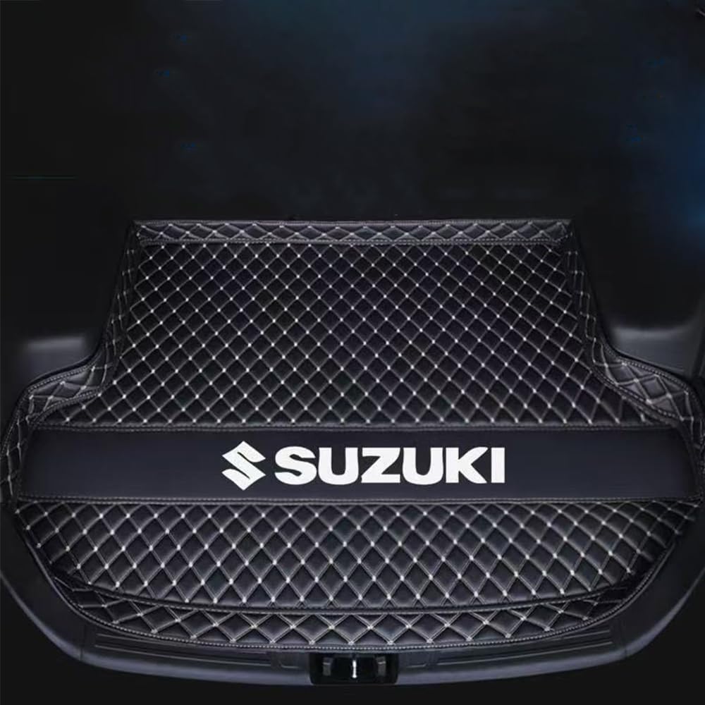 Boot Liner Fits for Suzuki Vitara III (LY) | BJ ab 2015, Trunk Protector Waterproof Cargo Mat Heavy Duty Luggage Tray Black Scuff Guard Bumper Protector