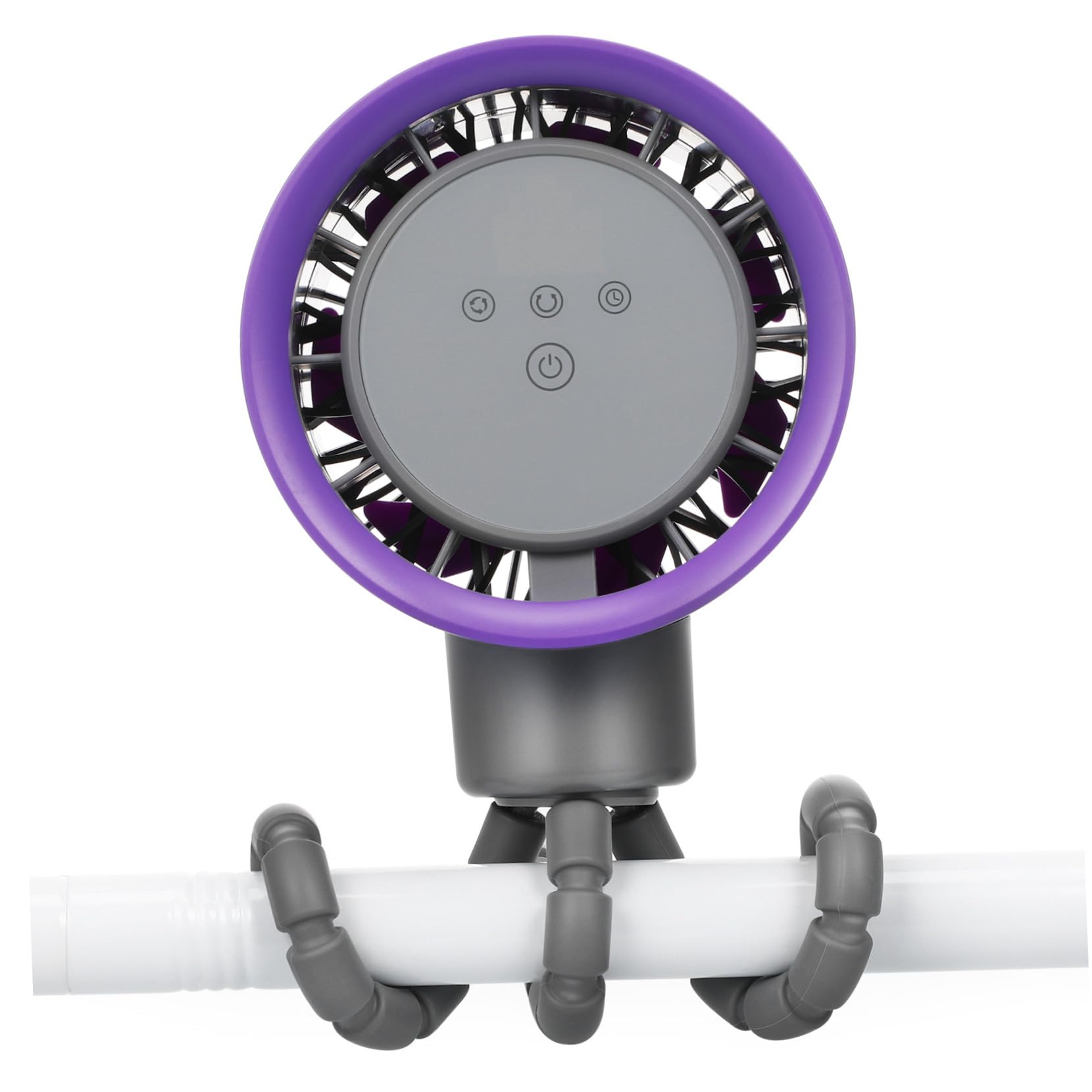 Ventilatore per Passeggino Mini con Clip, Ventola Girevole per Bebé | Abs, Guardia di Sicurezza, Uso Casa e Nanna, Festa Estiva, Ventilatore Portatile per Passeggino