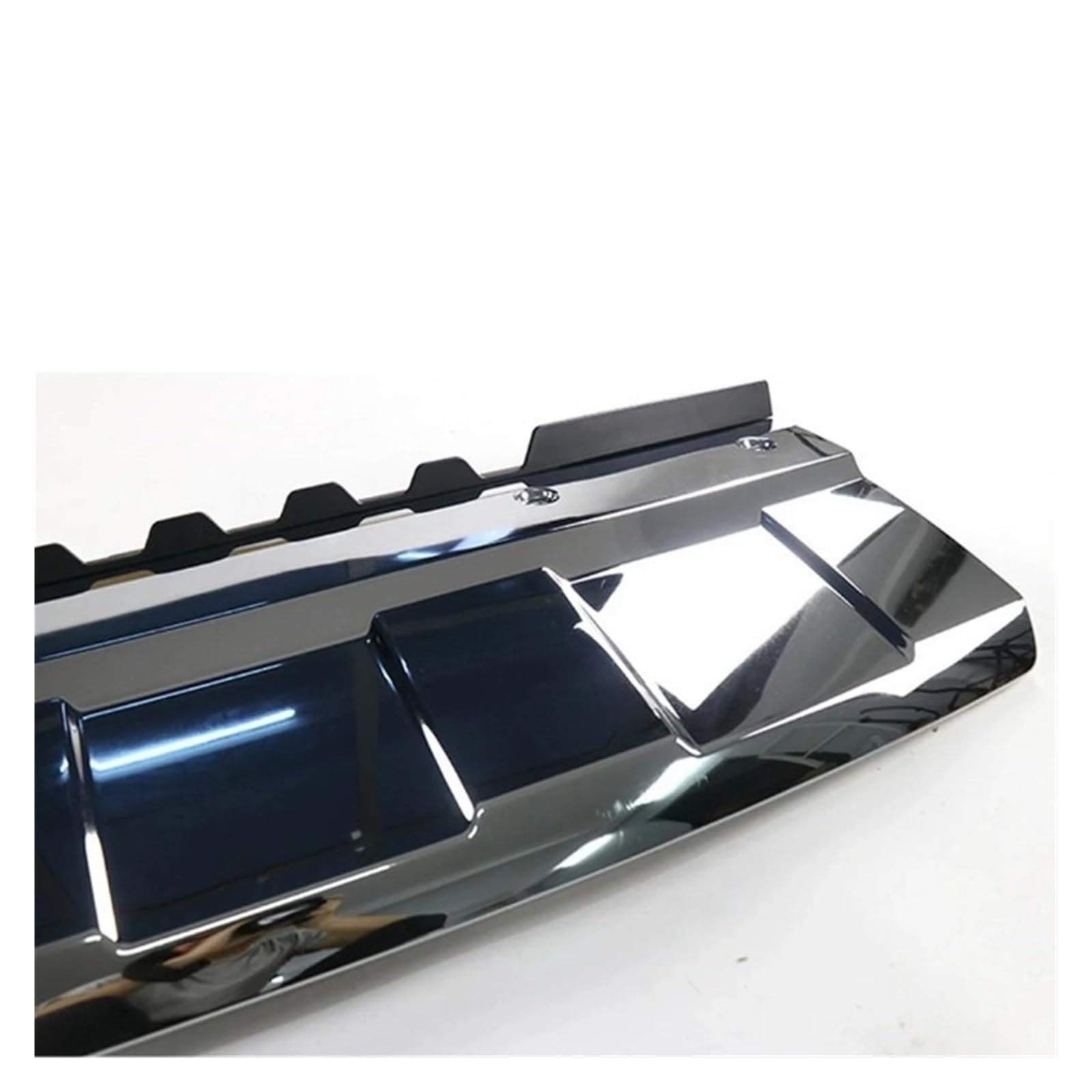 Rear Bumper Skid Plate Cover For 2014-2017 Range Rover Sport - Black, Snap-On Fit