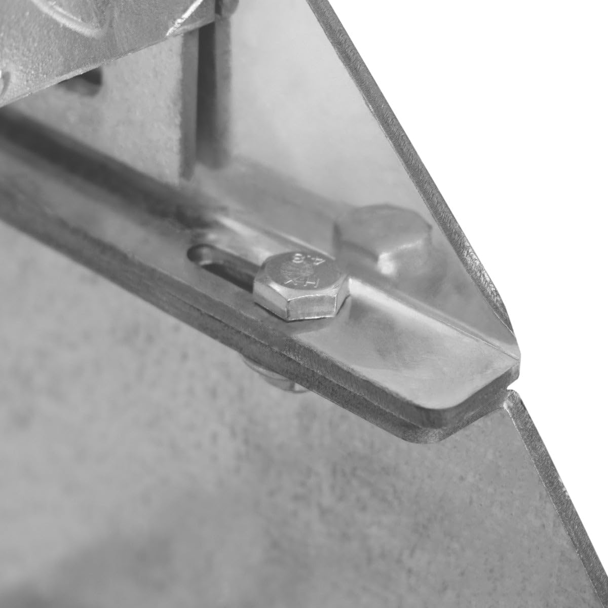 Scale in metallo aggiuntivo regolabile in altezza 90 cm Argento Acciaio zincato 2 gradini componibili Griglia resistente alle intemperie Spessore asta 5 mm Kit di fissaggio GRATUITO