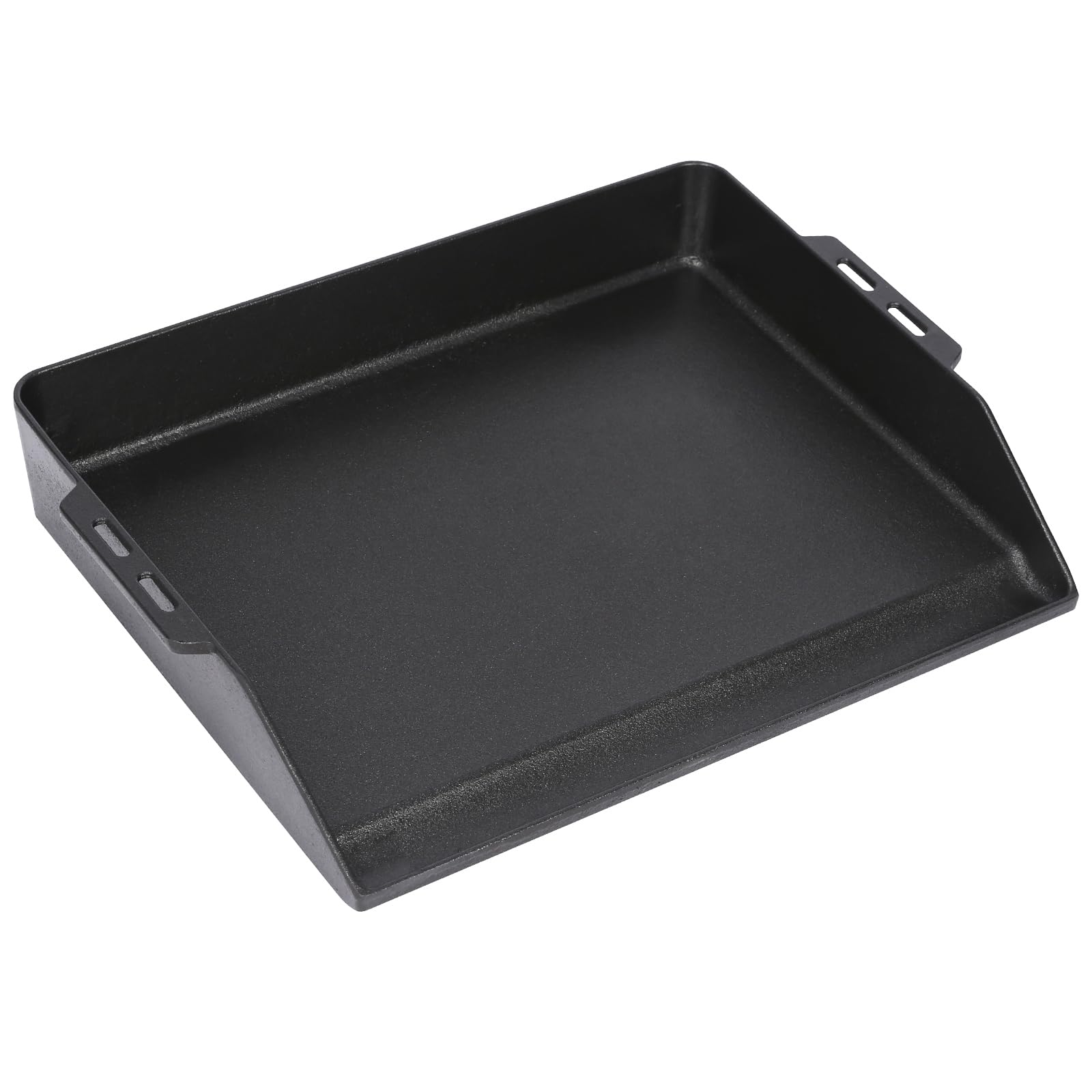 Denmay Plancha universelle en fonte de 48 x 36 cm pour barbecue à gaz, four et cuisinière, poêle pour RÖSLE VIDERO, Weber, CharBroil, Enders, Campingaz, Tepro et plus encore avec gouttière à graisse