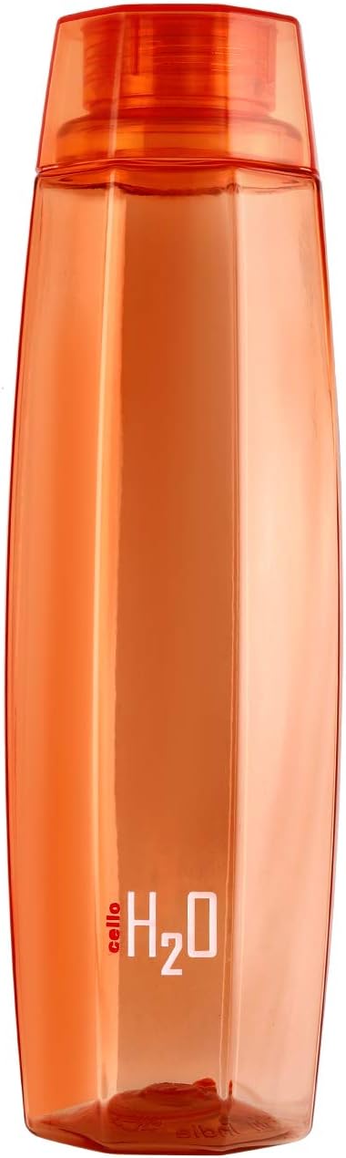 BPA Free Water Bottle H2O Leak Proof Water Bottle for Office, Gym with Wide Mouth Easy Carry Ergonomic Reusable Drinking Container by Cello