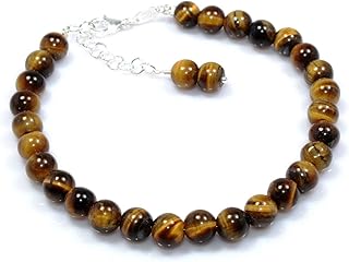 أحجار عين النمر القصيرة 40 سم مقاس 8 ملم من كوليت، للأنثى