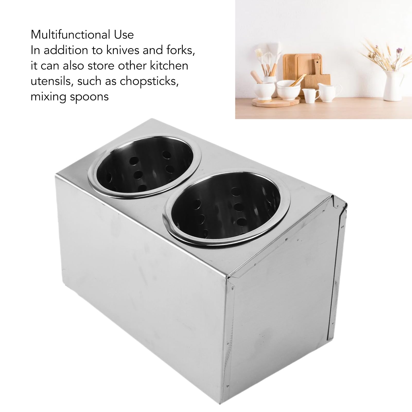 TOPINCN Soporte para Utensilios de Cocina, Utensilios de Cocina de una Hilera, Cubo de Almacenamiento, Utensilio, Tiras Magnéticas para Cuchillos (-3118230365211)