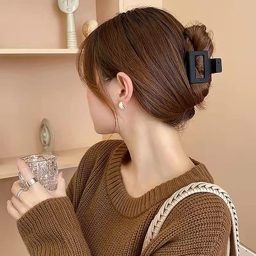 Miniatura 6 de ZYIGYI 7 pinzas para el cabello de 3 pulgadas para mujeres y niñas pinzas mate para el cabello fino y grueso antideslizante