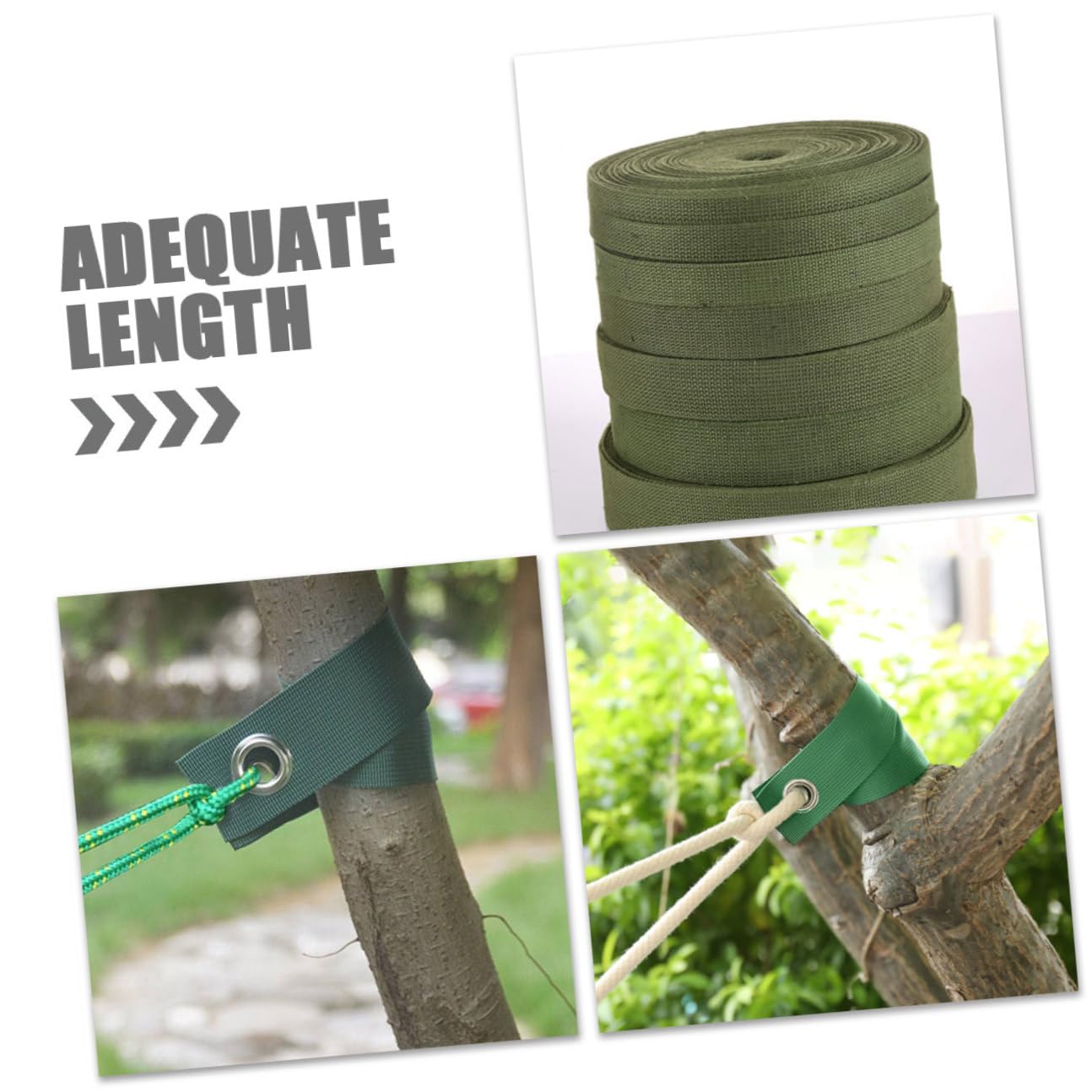 Canvas Baumstützgurt, Windunterstützend, Verstellbar, für Gartenbäume