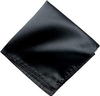 young arrow Satin Pocket Square for Men, Wedding Handkerchief for Suits, Blazers & Tuxedo Men's Pocket Square (Space Black)-picture-38