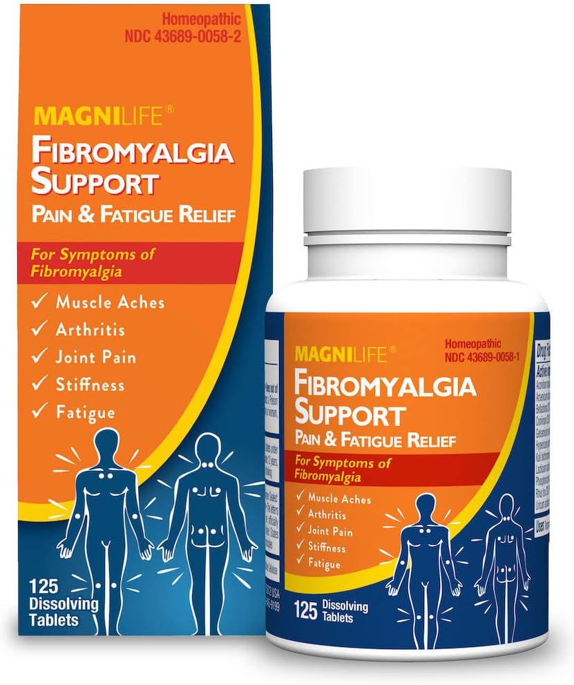 MagniLife Fibromyalgia Support, Fast-Acting Relief for Arthritis, Muscle Aches, Pain and Fatigue, 125 Quick Dissolve Tablets (Packaging May Vary)