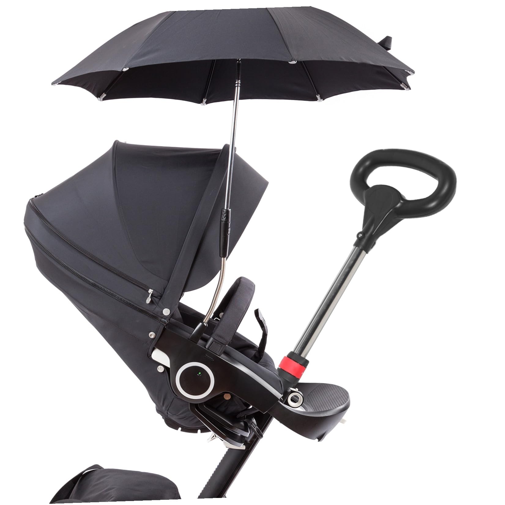 EXCEART Reemplazo de Asa Ergonómica para Carrito de Compras y Cochecito, Manillar Ligero de Acero Inoxidable y Plástico para Paseos Largos y Salidas Diarias