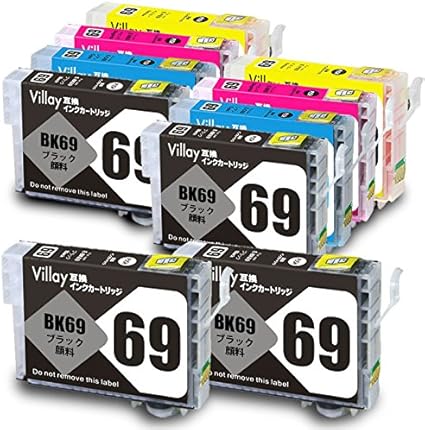 Amazon Ic4cl69 X2 Bk2 顔料 4色パックx2 黒2個 エプソン Epson 互換 インクカートリッジ 顔料 Px 045a Px 046a Px 047a Px 105 Px 405a Px 435a Px 436a Px 437a Px 505f