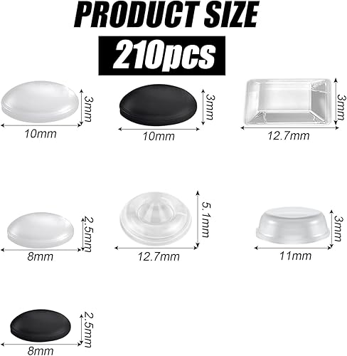 Miniatura 2 de 210 unidades de puntos de protuberancia para personas ciegas y baja visión, calcomanías de puntos táctiles elevados, ayuda a la baja visión, el