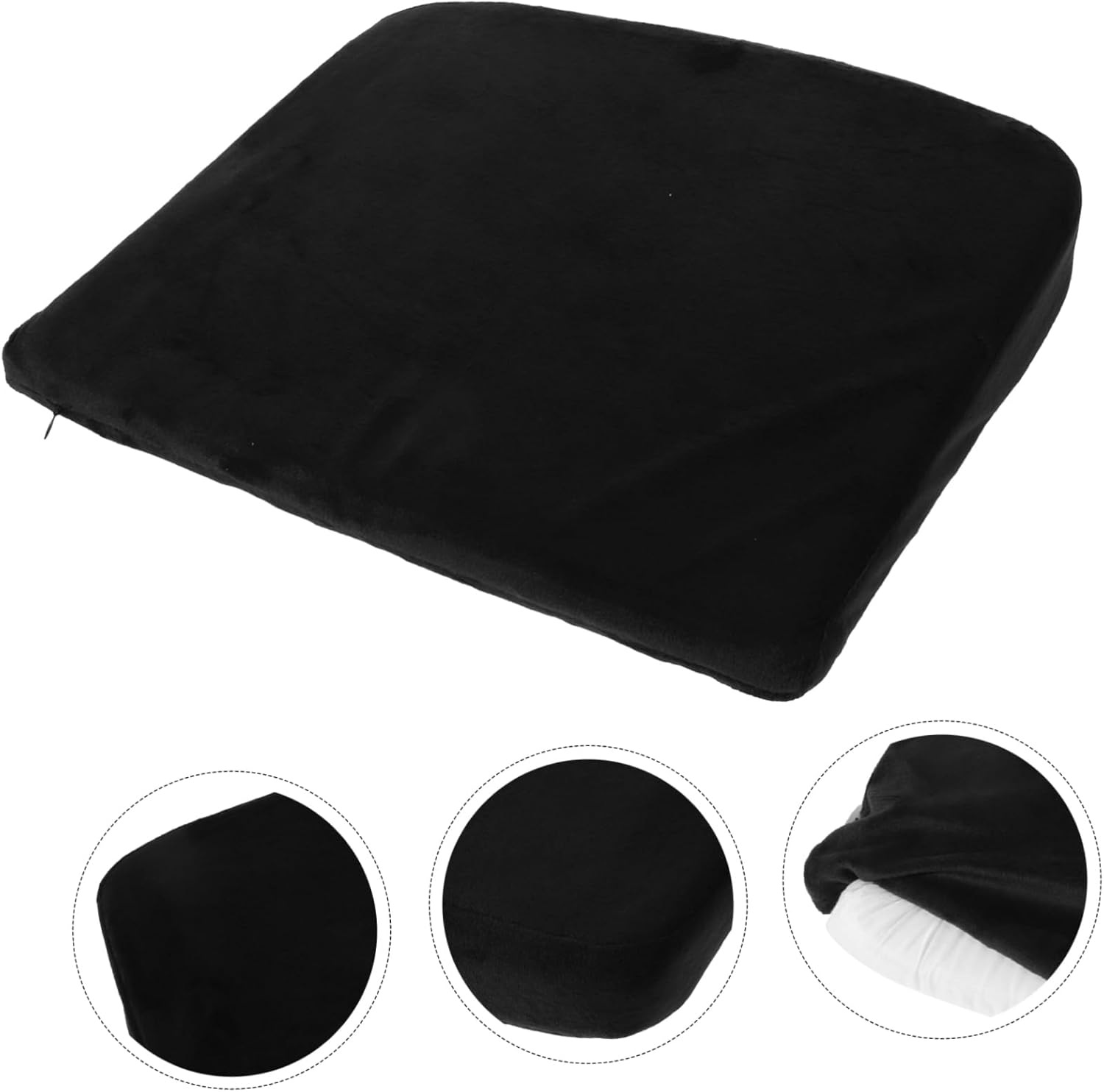 Car Seat Pad Auto Seat Cushion Wedge Shape for Learners and Drivers Breathable Polyester
