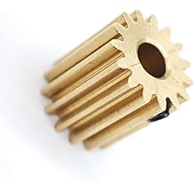 0.5M Flat Spur Gear 0.5 Module 10T 11T 12T 13T 14T 15 Teeth Straight Pinion 2mm to 4mm Hole Cylindrical Gear M3 Screw Mechanical10 Teeth 2mm bore