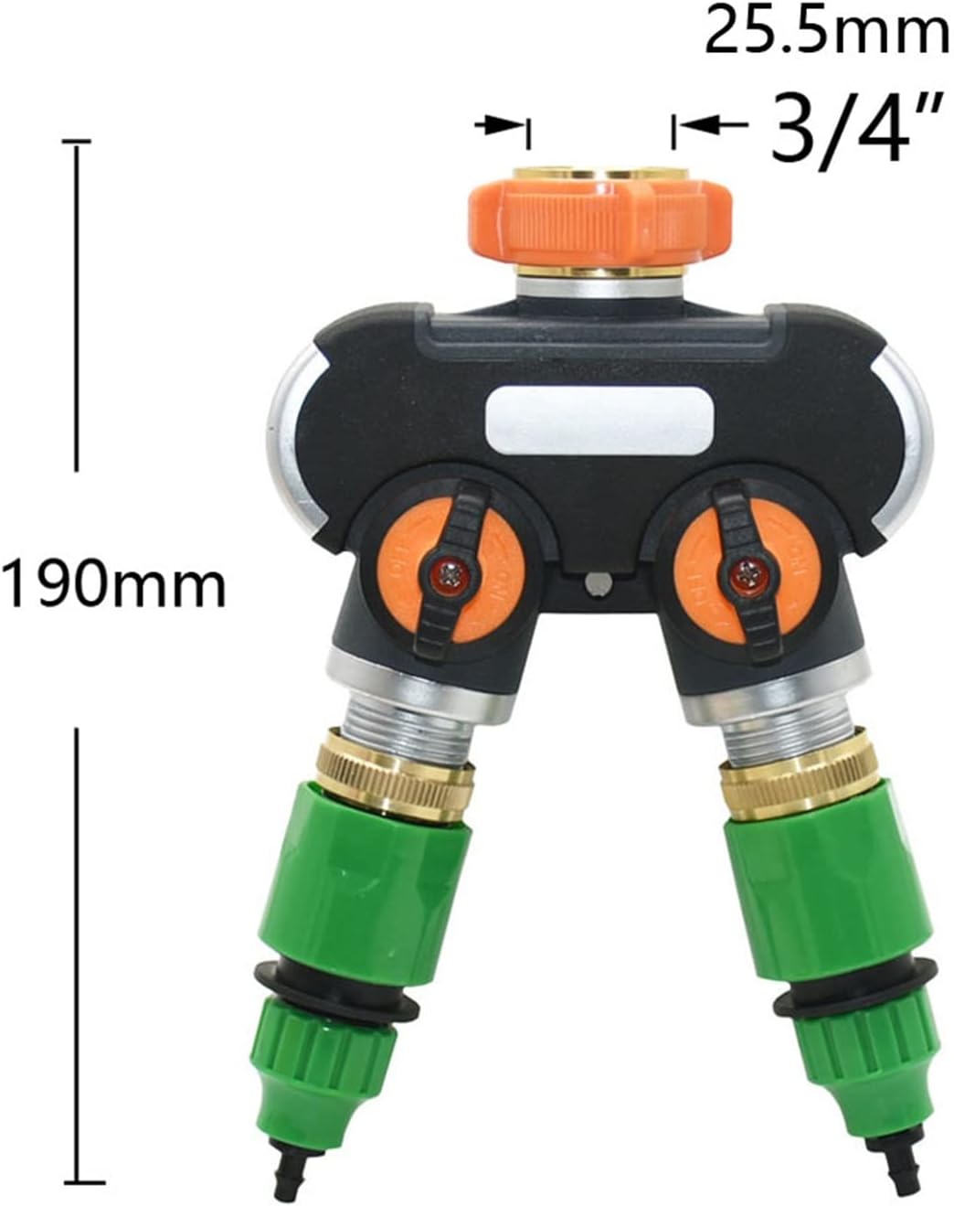 1/2/4 Way Garden Tap Brass Plastic 4/7mm 8/11mm Garden Hose Splitter Y-Type Watering Connector Distributor For Irrigation Pipe 1Pcs (Color : Plastic-05)