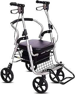 Rollator Walkerility Andar Auxílio para Adultos Idosos Andadores Andadores para Idosos Andador com Assento Andador com Assento Andador com Assento Ansioso por Comfortable anniversary