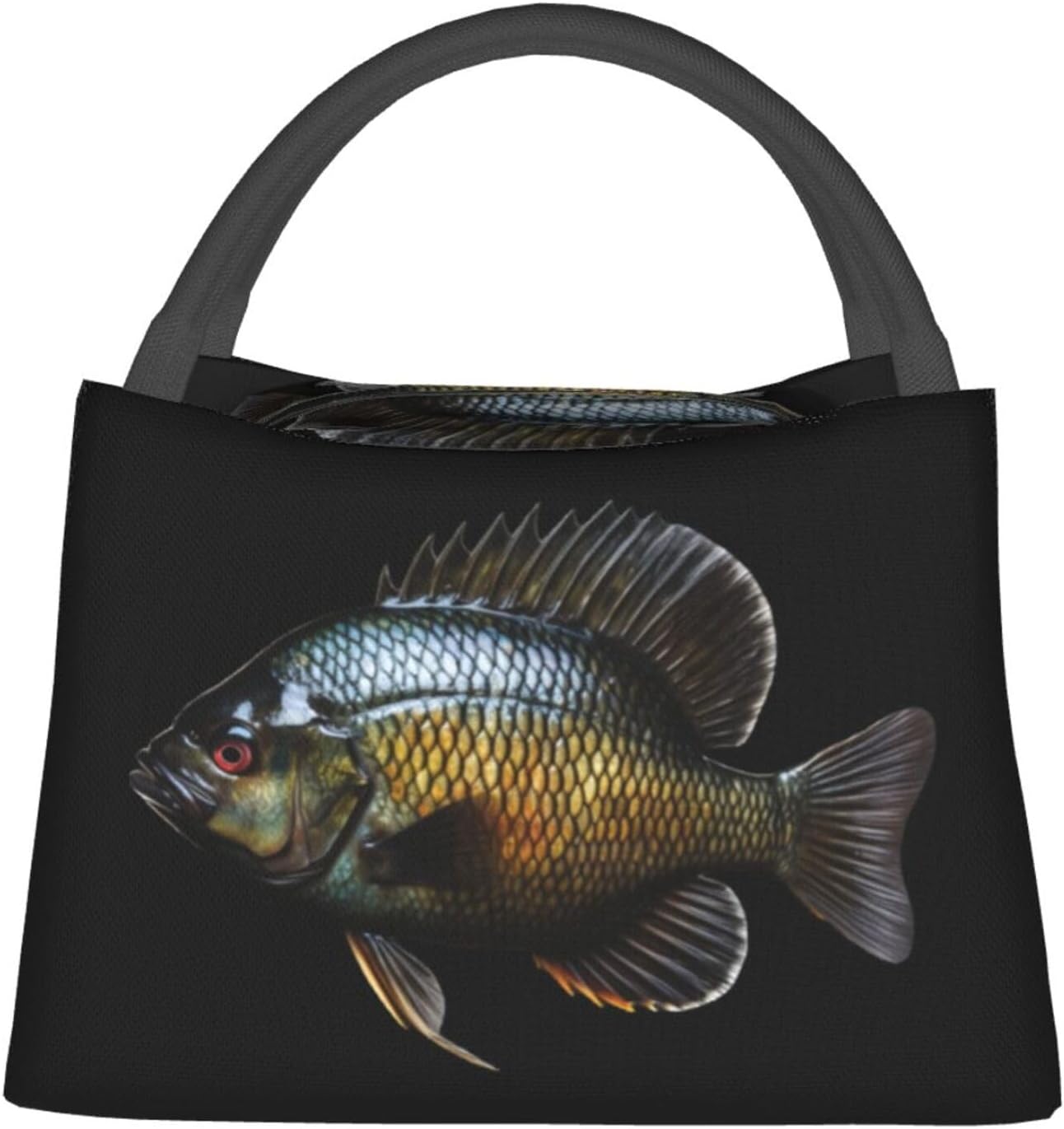 bluegill Fish Lunch Box Large Portable Collapsible Insulated Cooler Lunch Tote for Men Women74
