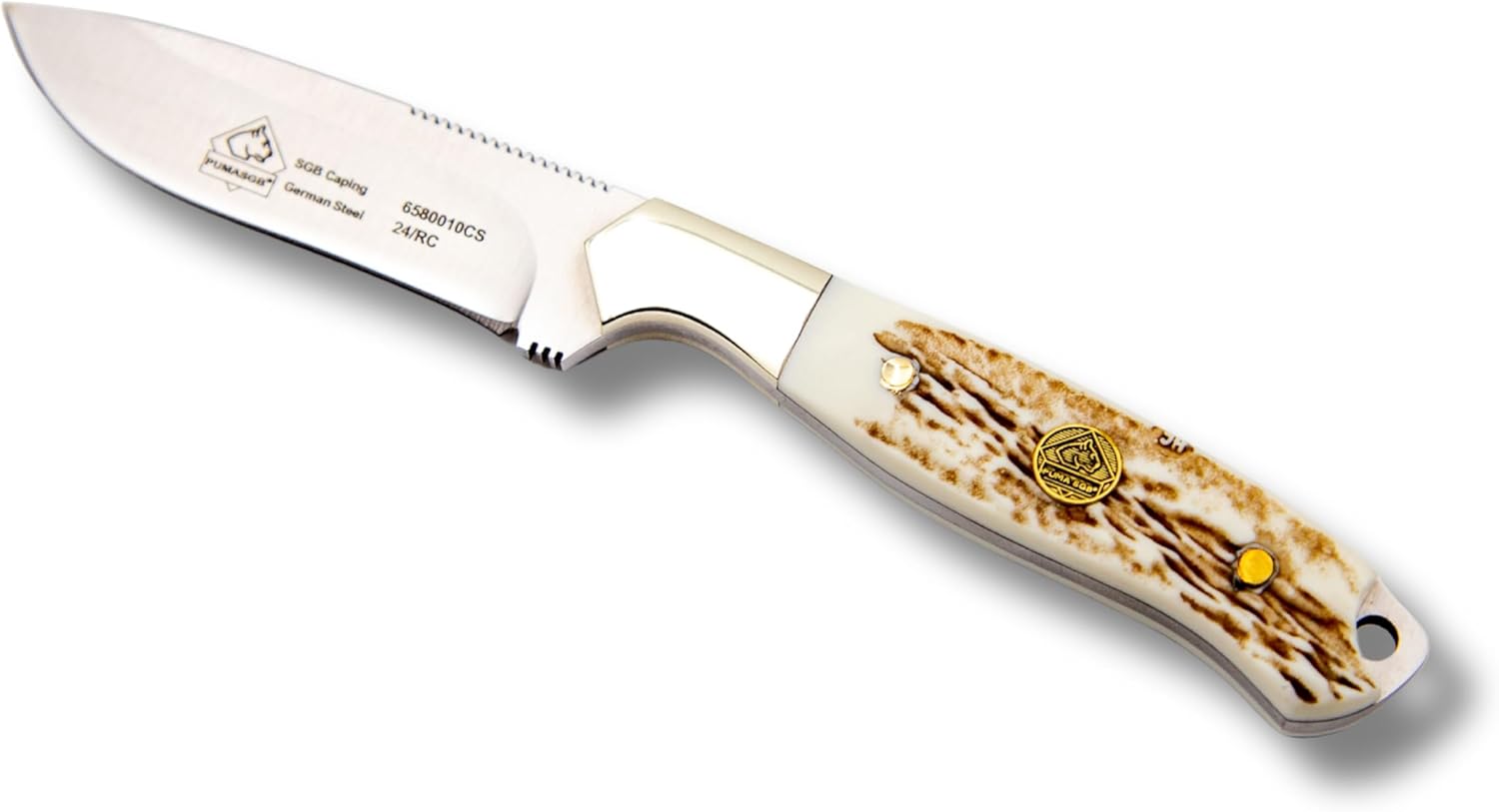 Puma SGB Caping POM Commando Stag Knife with Leather Sheath
