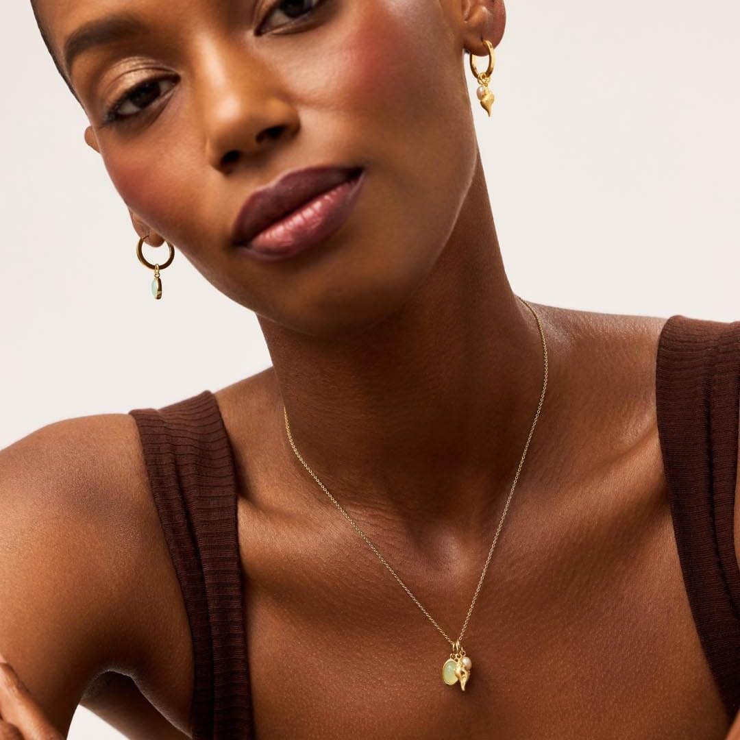 Adjustable Pearl Necklaces 14k Gold Plated Necklace Natural Pearl Shell Necklace Waterproof Pendant Jewelry for Women and Gift - Image 8