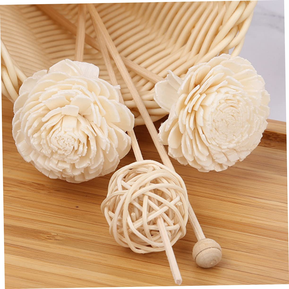 Amosfun 50stücke Duftstäbchen Für -Diffuser Rattan-stäbe Für Ätherische Öle Kreative Aromatherapie-zubehör Für Wohnräume Schlafzimmer Und Küche Verbesserte Duftverbreitung