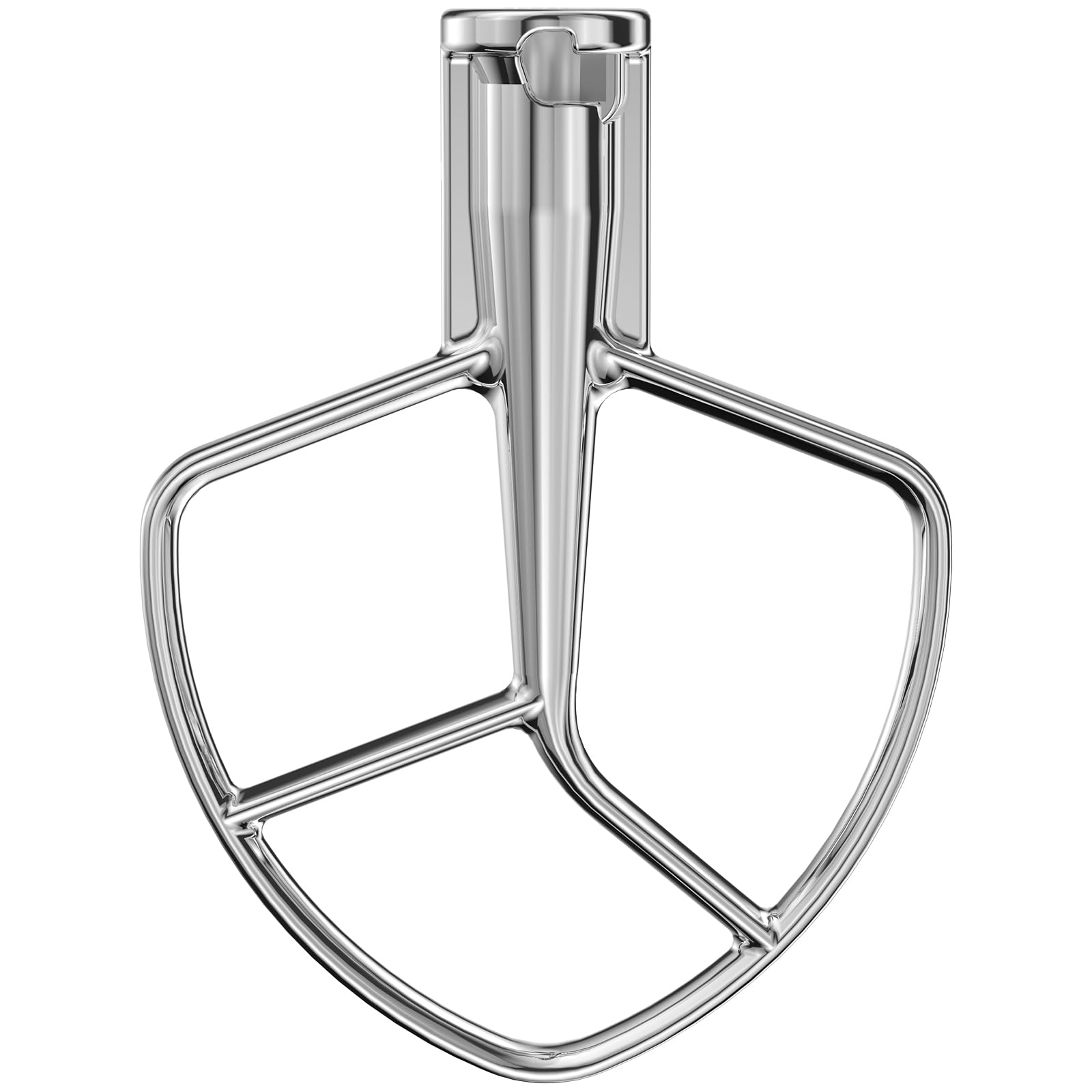 5QT 304 Stainless Steel Flat Beater, Replacement Paddle Attachment Only for KitchenAid 5Q…