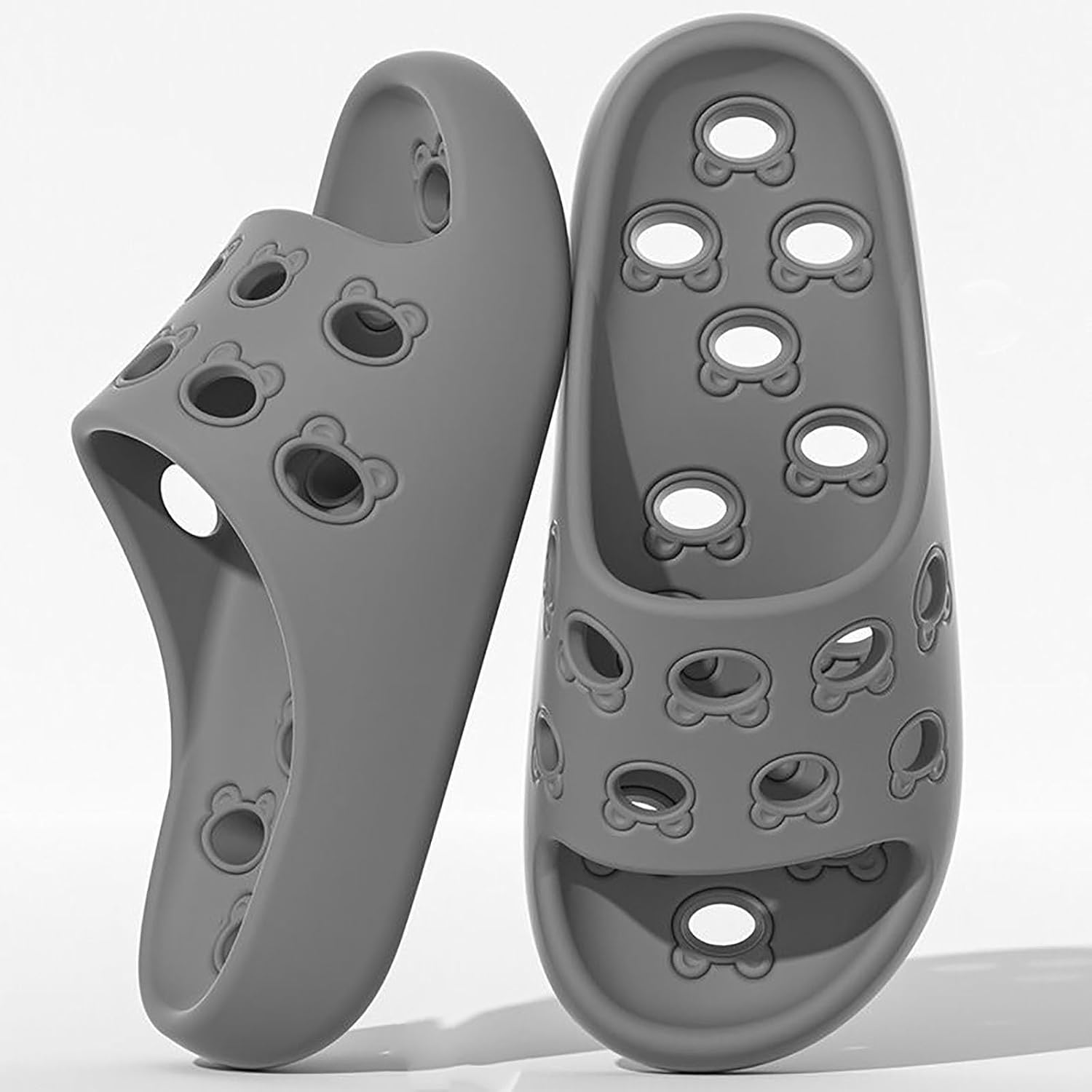 Unisex Shower Shoes with Holes, Quick Drying Bath Slipper Bathroom Sandal Pool Gym College Dorm Non-Slip Slippers