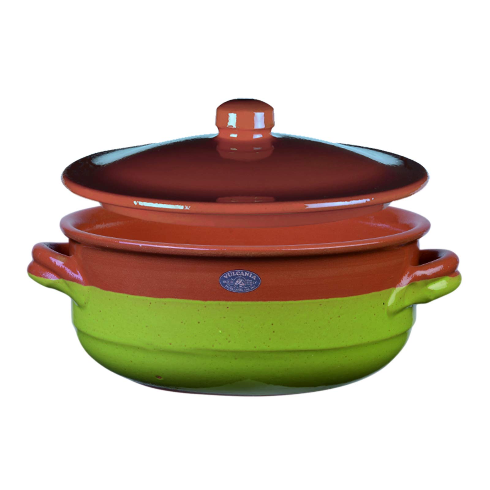 Casserole verte Vulcania en céramique pour toutes les cuissons