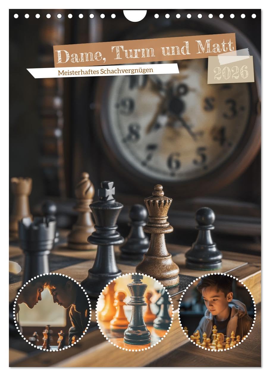Queen, rook and mate UK-Version (Wall Calendar 2026 DIN A4 Portrait), CALVENDO 12 Month Wall Calendar — image 1