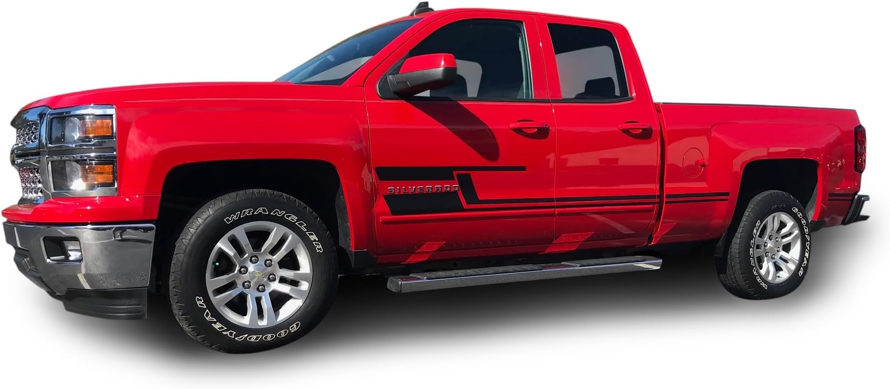 Graphics for Chevy Silverado 2007-2018 Side Slayler Stripes, Set for Both Sides, Premium Vinyl Decals Kit, Custom Truck Stickers, Made in USA, Precision-Cut.