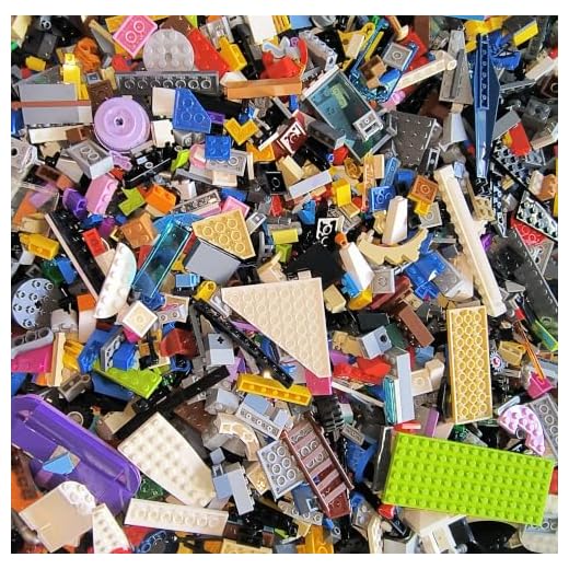 Lego 4 Pounds Bulk Lot! Random Parts, Pieces & Bricks, 500 pcs