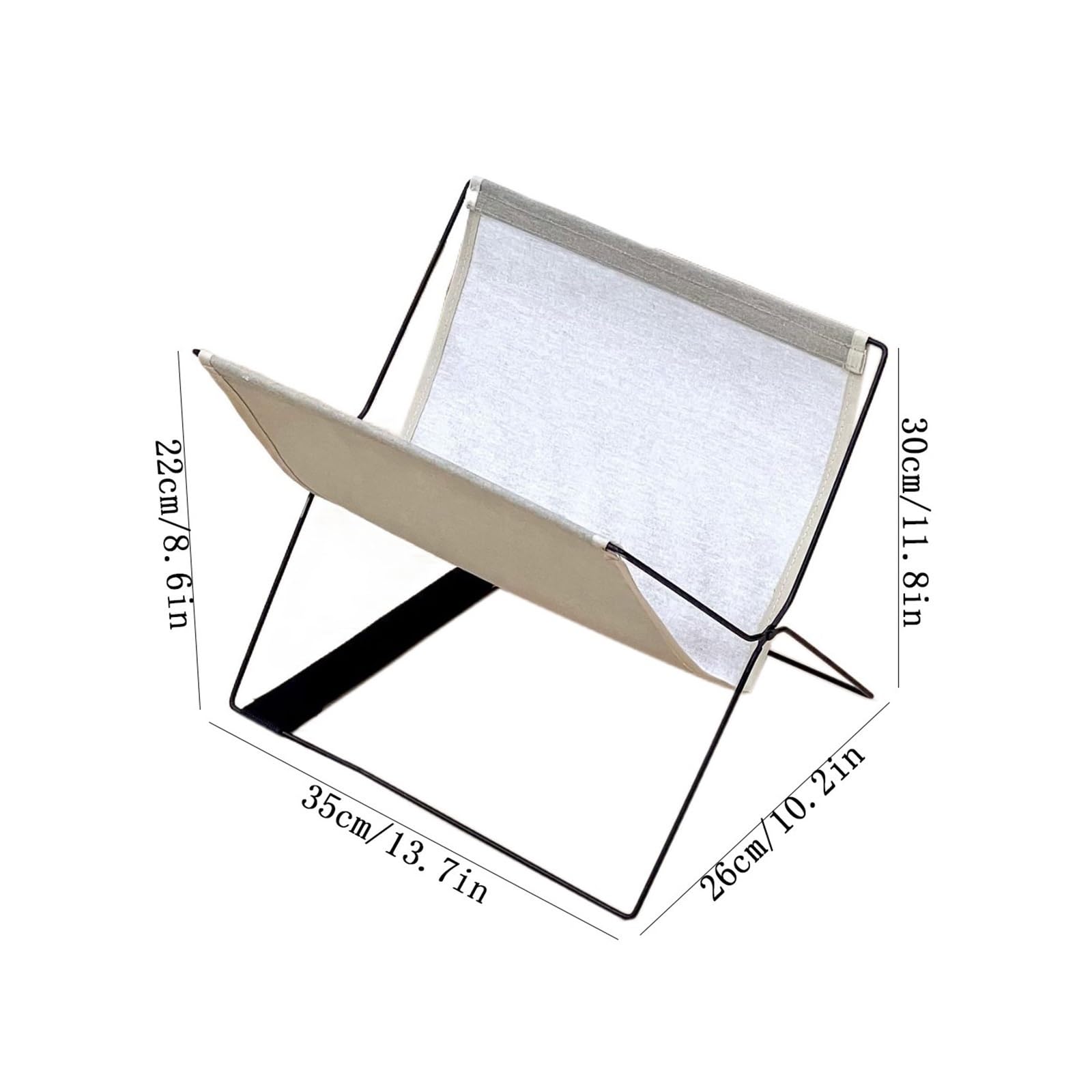 Ufficio Portaoggetti pieghevole e portatile for dischi in vinile con supporto in metallo Scaffale porta dischi