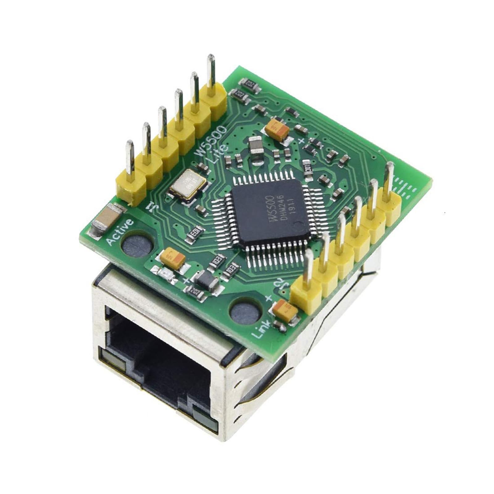 Modulo Ethernet industriale W5500 compatibile con ARDUINO/STM32 (3.3V SPI + 5V I/O)