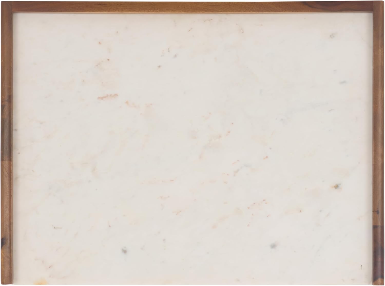 SAFAVIEH Home Collection - Alexi 2-Drawer Nightstand Table with White Marble Top, Brown Mid-Century Bedside Storage, Fully Assembled (NST3701A)