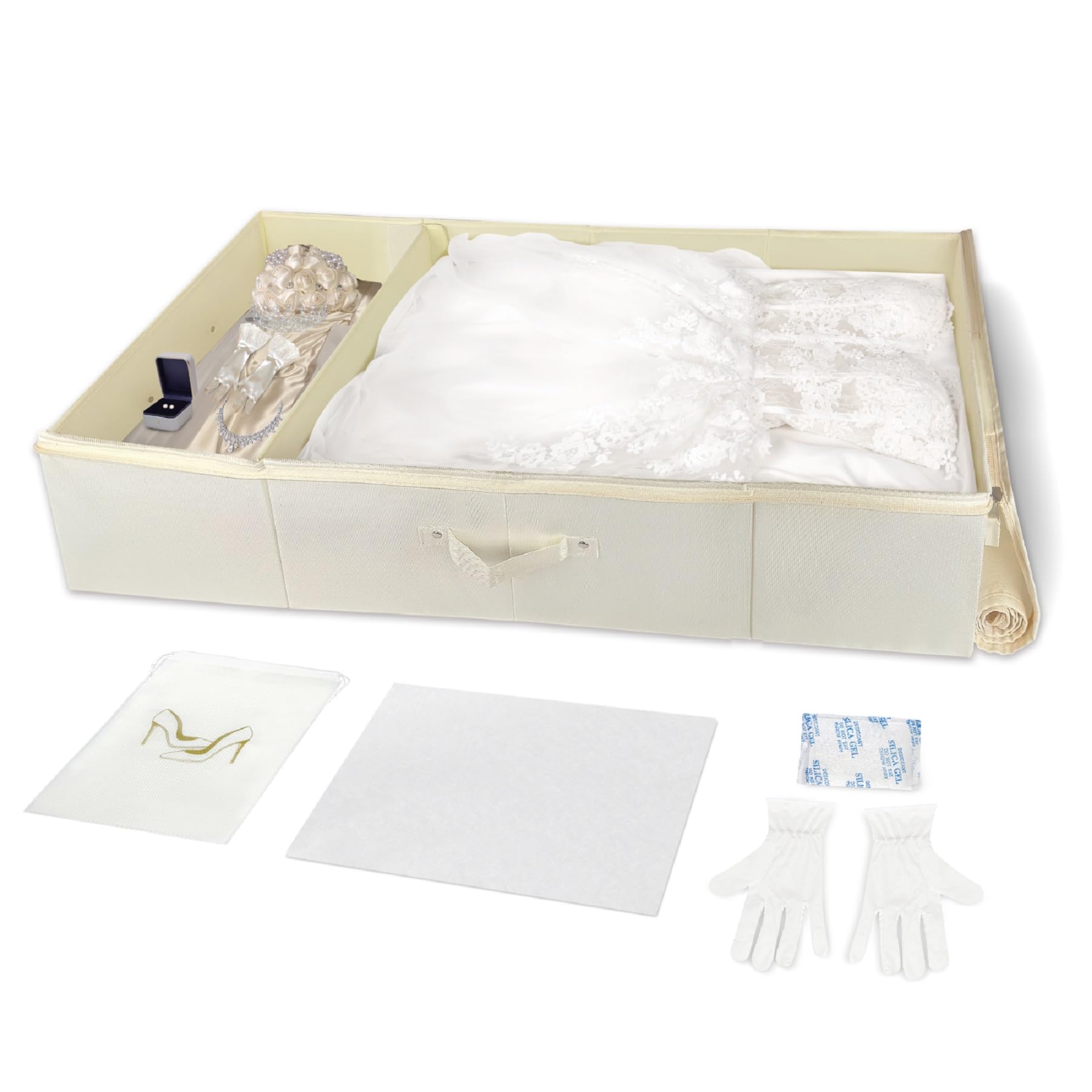 wedding dress preservation box Amazon.com: Large Wedding Dress Preservation Box – Breathable Storage Box  with 50 Acid-Free Tissue Paper Microfiber Glove Dust Bag & Clothing  Desiccant – Keepsake Chest for Gowns, Heirlooms, and Bridal Dresses :