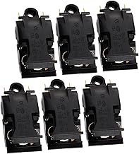 6 Pçs Interruptor De Chaleira Elétrica Termostatos Domésticos Termostatos Domésticos Interruptor De Temperatura Do Termostato Do Forno Para Casa Interruptor De Metal Interruptor