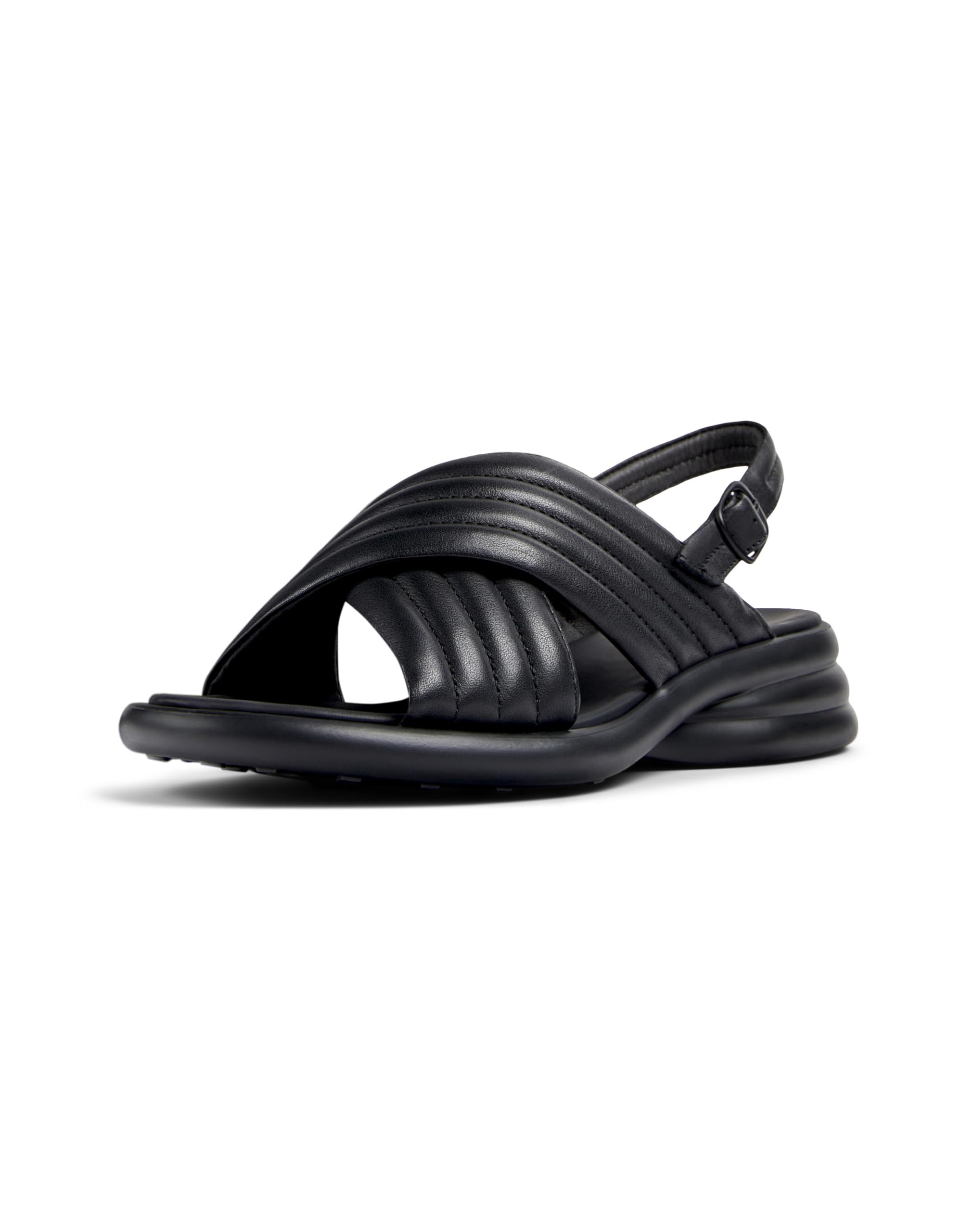 Camper Women's Spiro K201494 X-Strap Sandal, Black 009, 7 UK