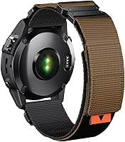 Vista 16 de Correa de repuesto para Fenix 7X/6X/5X Plus, 1.024 in QuickFit Nylon Watch Strap para Garmin Fenix 7X/6X Pro/5X Plus/Tactix 7 Delta/Enduro 2 bandas