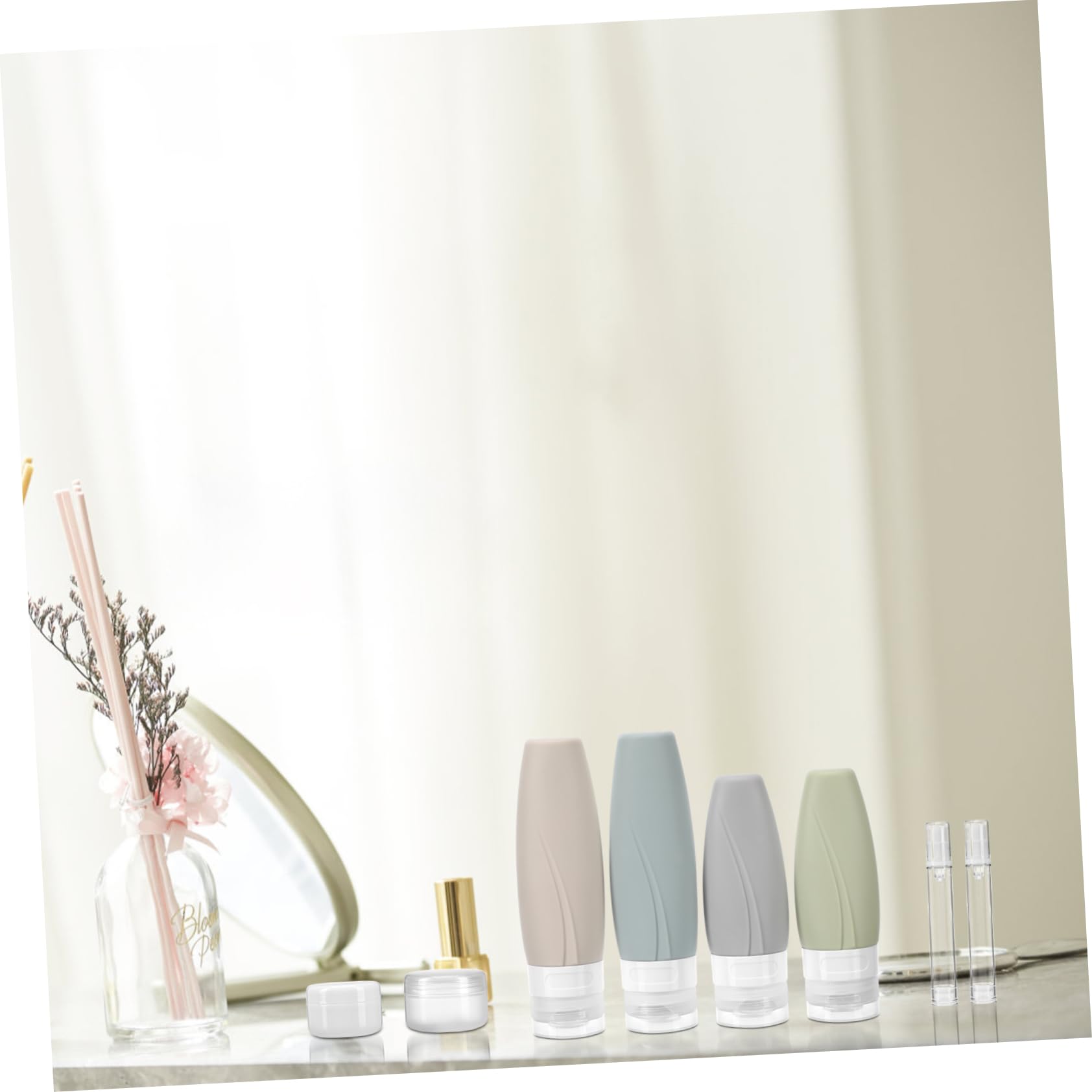 FRCOLOR 5 Sets Silikon Flaschen Set Lotionspender Reiseflasche Reise Shampoo Reisebehälter Für Toilettenartikel Shampoo Spender Shampoo Und Conditioner Flaschen