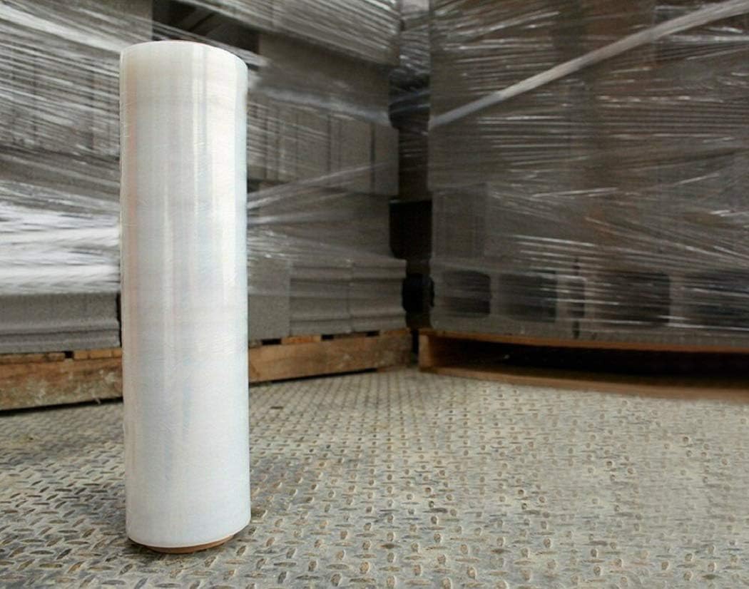 18 Inches X 1000 Feet Tough Pallet Shrink Wrap, 80 Gauge Industrial Strength Plastic Film, Commercial Grade Strength Film, Moving & Stretch Packing Wrap, for Furniture, Boxes, Pallets (2-Pack)