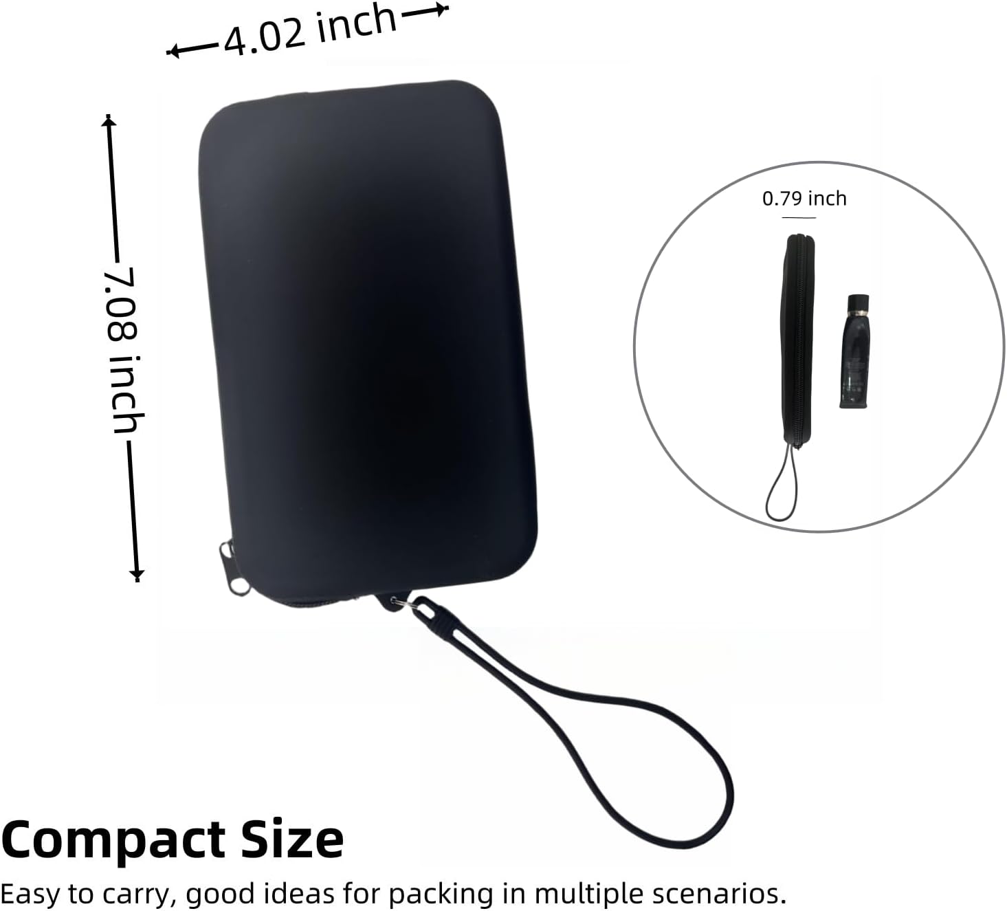 4 Pieces Silicone Makeup Toiletries Pouches, Silicone Stationary Holder, Waterproof Cosmetic Zipper Pouch, Digital Electronics Storage Bag, Beach Essential Travel Pouch (Black)