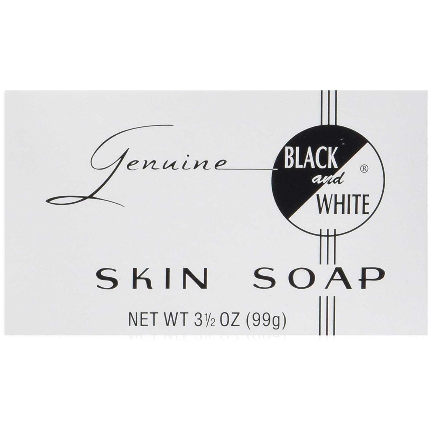 Black & White Skin Soap Bar 3.5 oz (Pack of 6)
