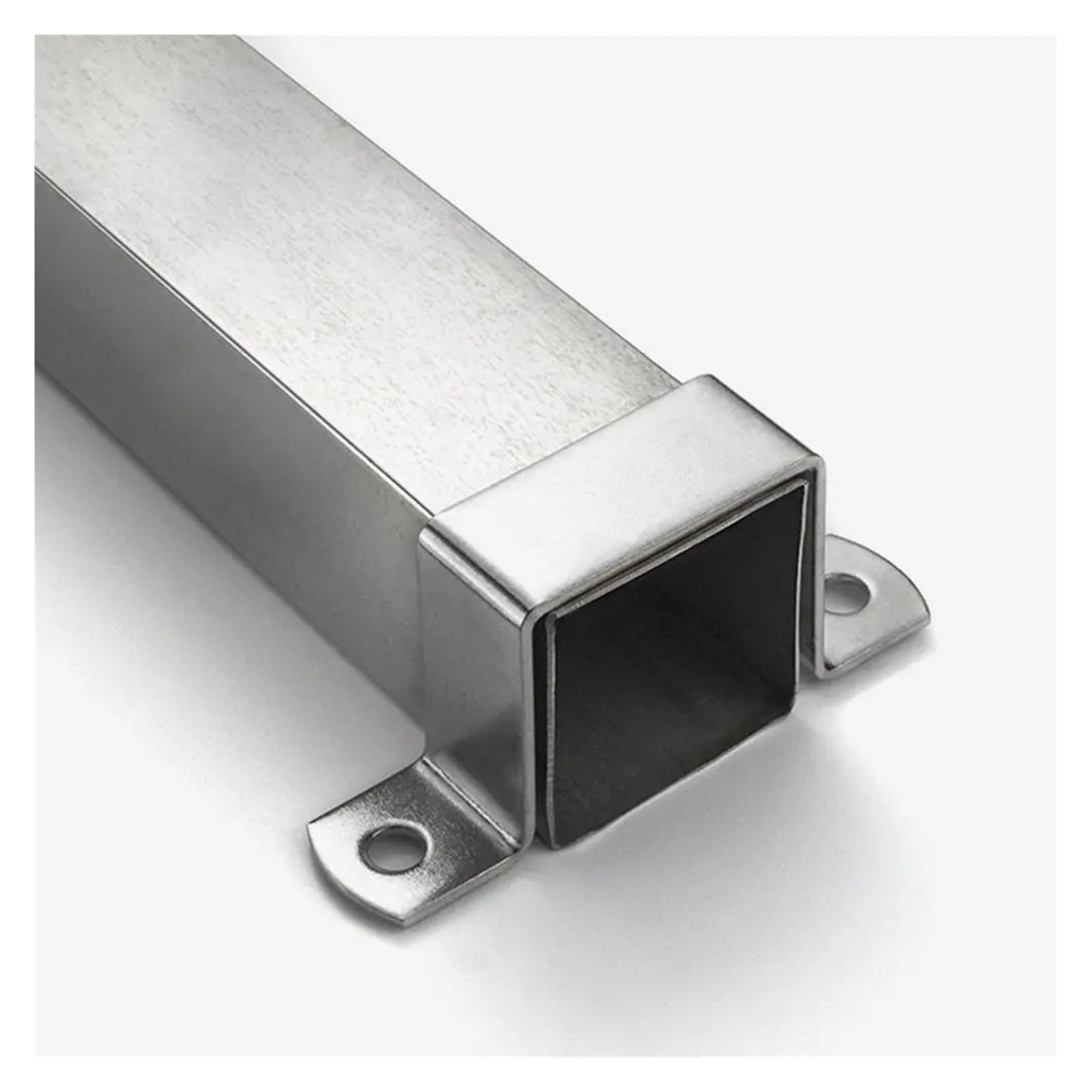 WEKONUMEX Square Pipe Clamp, 304 Stainless Steel Saddle Clip Hose Clamp Silver 10x10-60x60mm Pack Of 5(40x40)