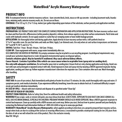 Insl-X AMW100009A-01 Waterblock Acrylic Masonry Waterproofer Paint thumb #11