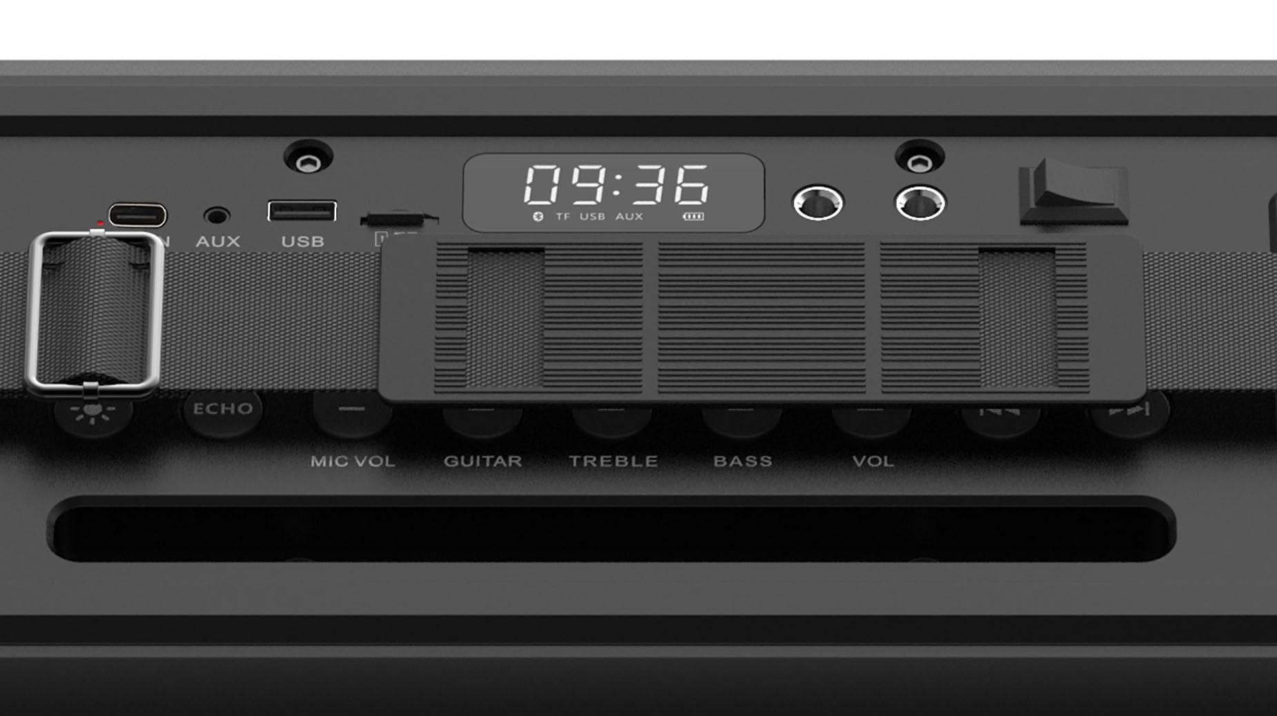 Majestic FLAME 66 PRO – Party speaker Bluetooth, Luci LED, ingressi USB/MICRO SD/AUX/MIC/GUITAR, Microfono, Telecomando, TWS, Batteria ricaricabile, Maniglia e tracolla per il trasporto