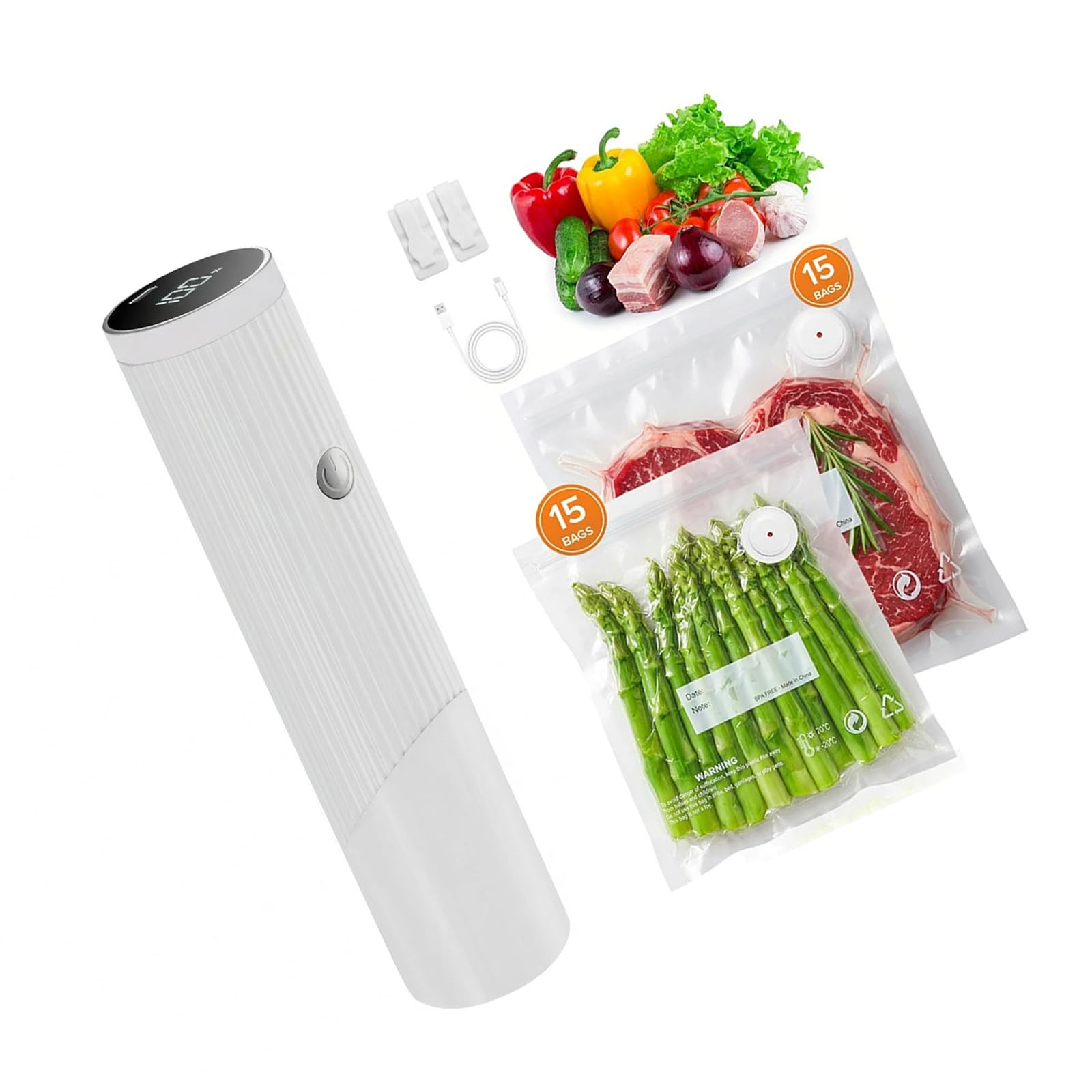 Pompe à emballer sous vide portable rechargeable, DD