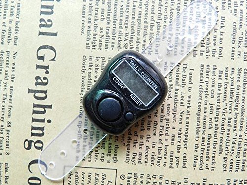 Worldoor 5Ps Lcd Electronic Cute Digital Hand Ring Finger Tally Counters Multi-Color #TOP1
