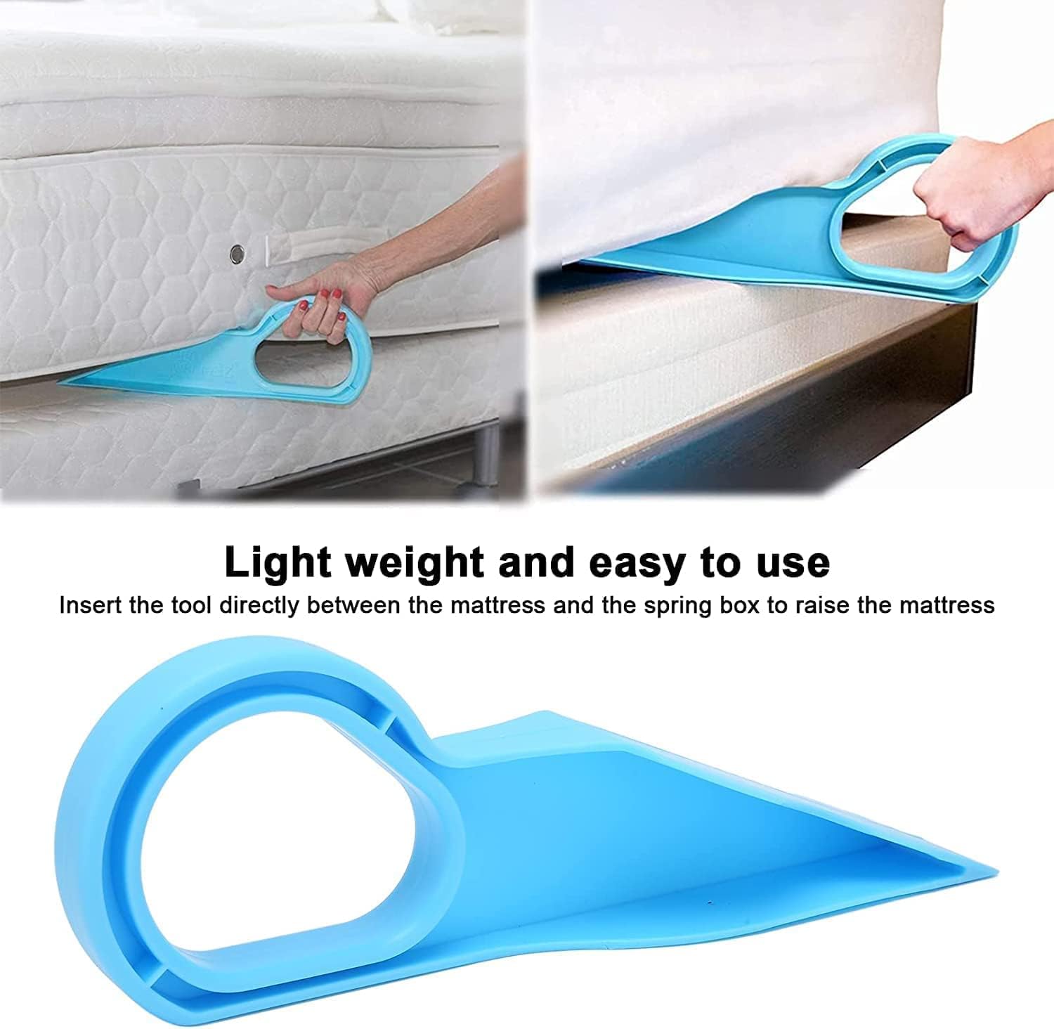 VIKINGS Plastic Mattress Lifter 2 in 1 Bedsheet Tucker Tool/Stand Bed Lifter Helps Lift and Hold Mattress Wedge Elevator Making. (Pack of 2) 3