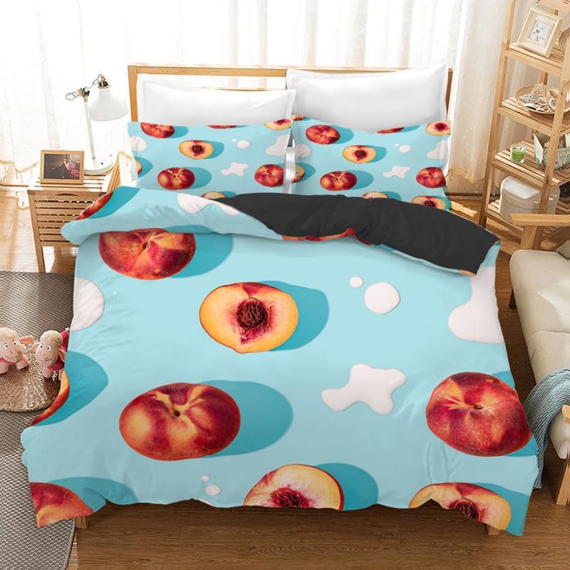 Housse de couette 140x200 fruits bleus pour rafraîchir la décoration d'une chambre d'ado