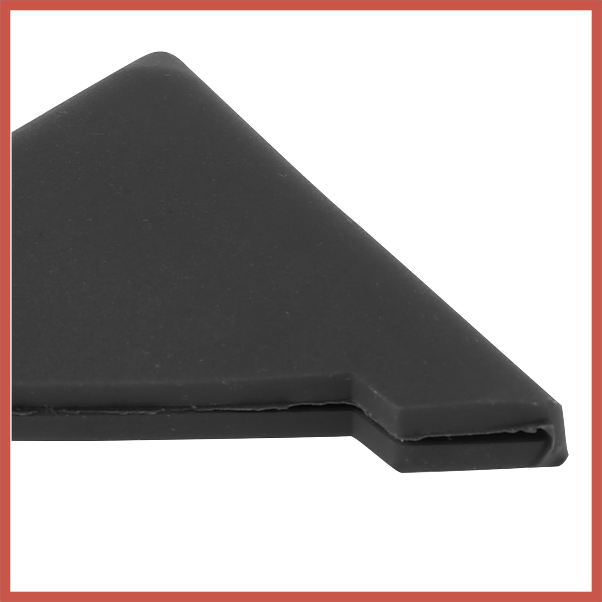 ACROPIX 2 protectores universales de PVC para bordes de esquina de puerta de coche, color negro