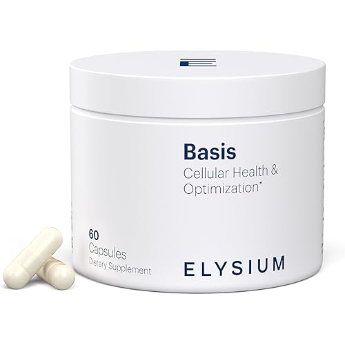 ELYSIUM Basis NAD Plus Supplement 30 Servings - with Nicotinamide Riboside 250mg and Pterostilbene 50mg - Healthy Aging Supplement & Cellular Energy