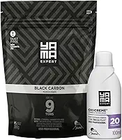 Kit Pó Descolorante Black Carbon + Oxigenada 20 Volumes 100ml Profissional 9 Tons Yama 300g